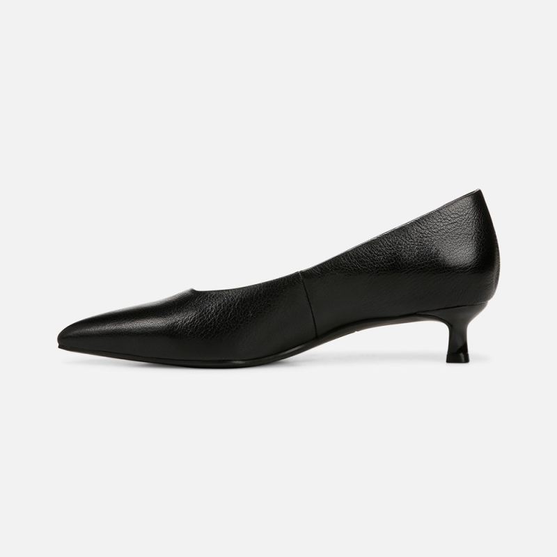 Naturalizer Women's Natalia Kitten Heel - Black Leather