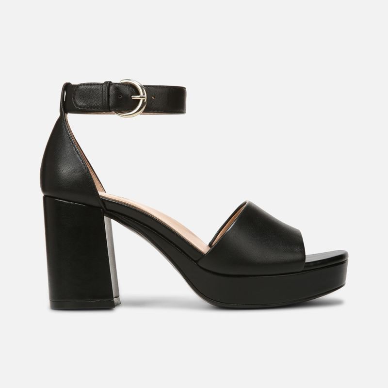 Naturalizer Women's Pearlyn Dress Sandal - Black Leather