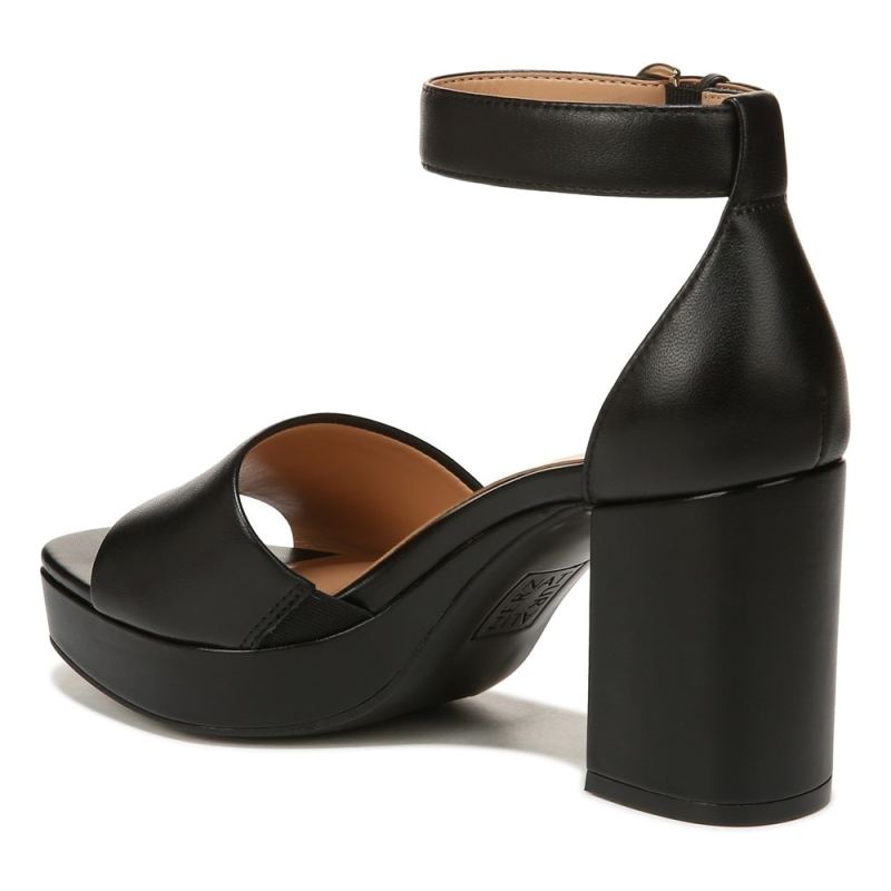 Naturalizer Women's Pearlyn Dress Sandal - Black Leather