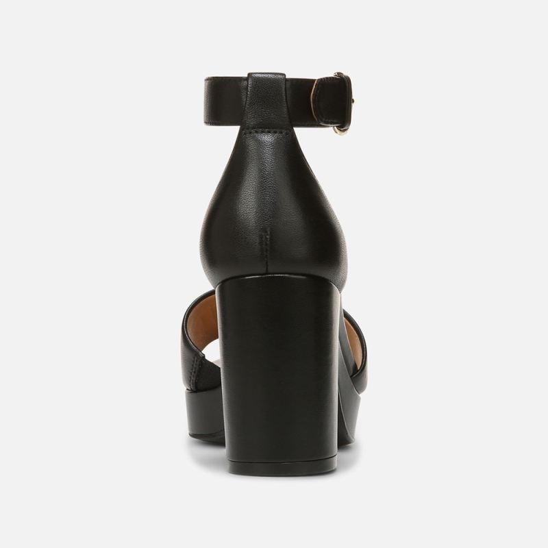 Naturalizer Women's Pearlyn Dress Sandal - Black Leather