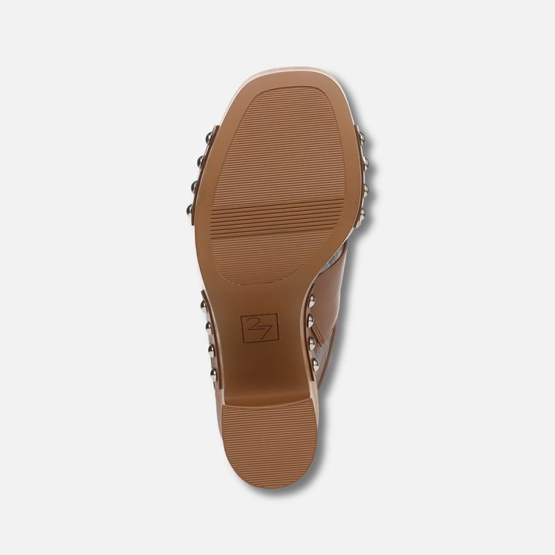 Naturalizer Women's 27 EDIT Kirsten Platform Slingback - English Tea Brown Leather