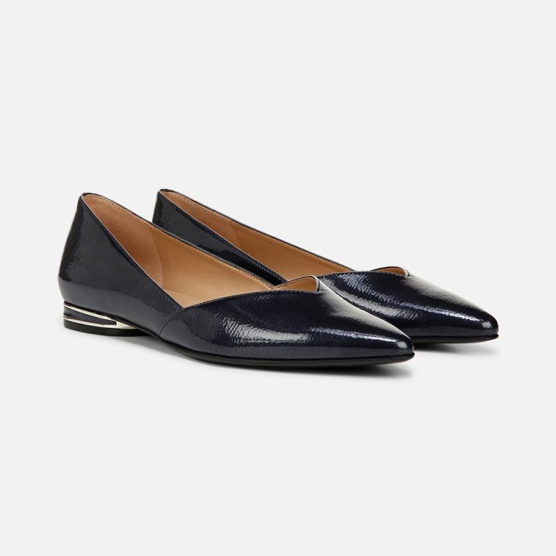 Naturalizer Women's Havana Flat - Midnight Blue Faux Leather