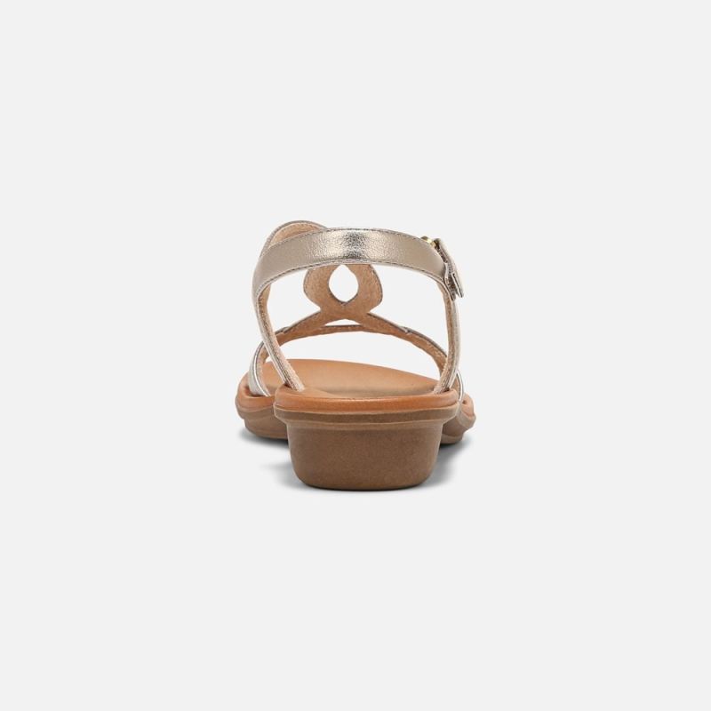 Naturalizer Women's SOUL Solo Sandal - Warm Silver Synthetic