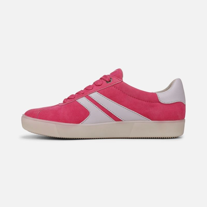 Naturalizer Women's Medina Lace Up Sneaker - Pink Flash Leather