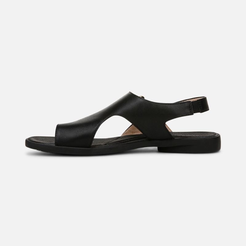 Naturalizer Women's SOUL Freya Sandal - Black Faux Leather