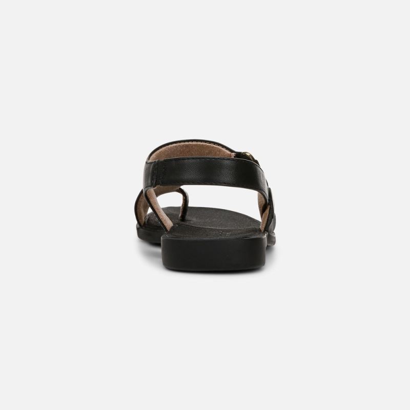 Naturalizer Women's SOUL Freya Sandal - Black Faux Leather