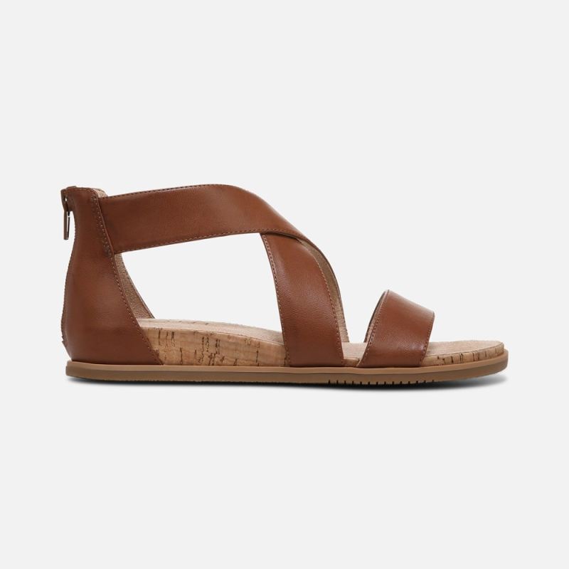 Naturalizer Women's SOUL Cindi Sandal - Dark Brown Leather