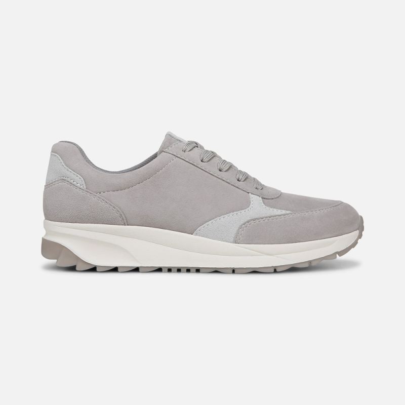 Naturalizer Women's Shay Lace Up Sneaker - Icy Grey Leather