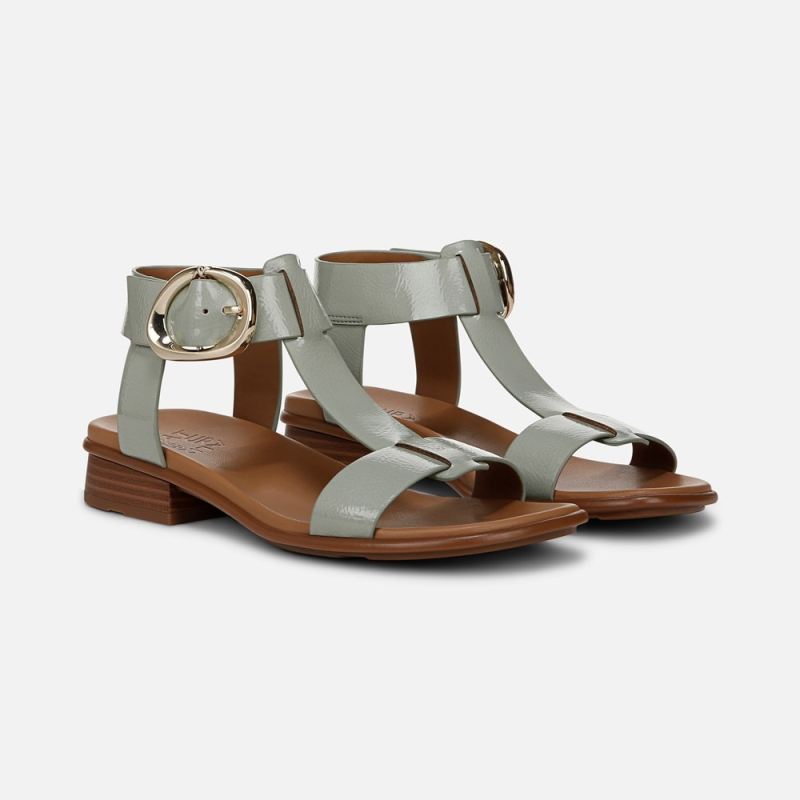 Naturalizer Women's Brandy Sandal - Pistachio Green Faux Leather
