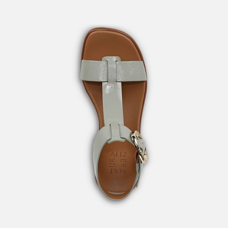 Naturalizer Women's Brandy Sandal - Pistachio Green Faux Leather