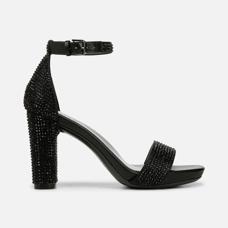 Naturalizer Women's Joy Dress Sandal - Black Satin