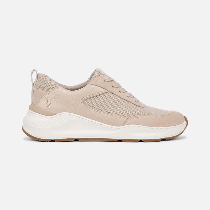 Naturalizer Women's 27 EDIT Brooke Lace-up Sneaker - Coastal Tan Leather \u0026 Mesh