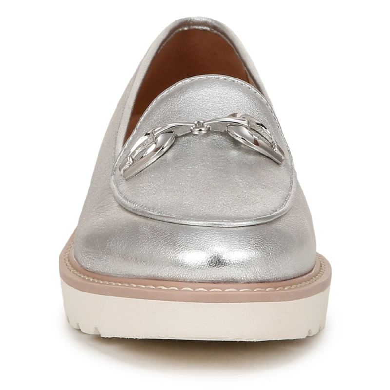 Naturalizer Women's Adiline Bit Loafer - Silver Leather
