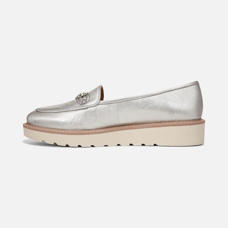 Naturalizer Women's Adiline Bit Loafer - Silver Leather