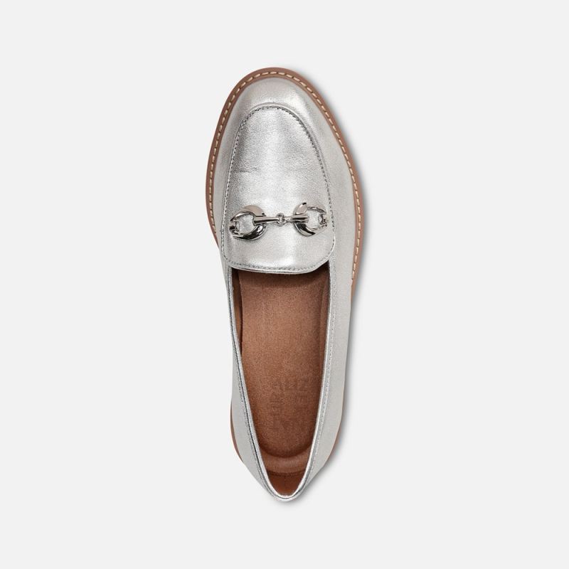 Naturalizer Women's Adiline Bit Loafer - Silver Leather