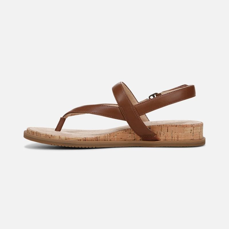 Naturalizer Women's SOUL Carolyn Sandal - Brown Faux Leather