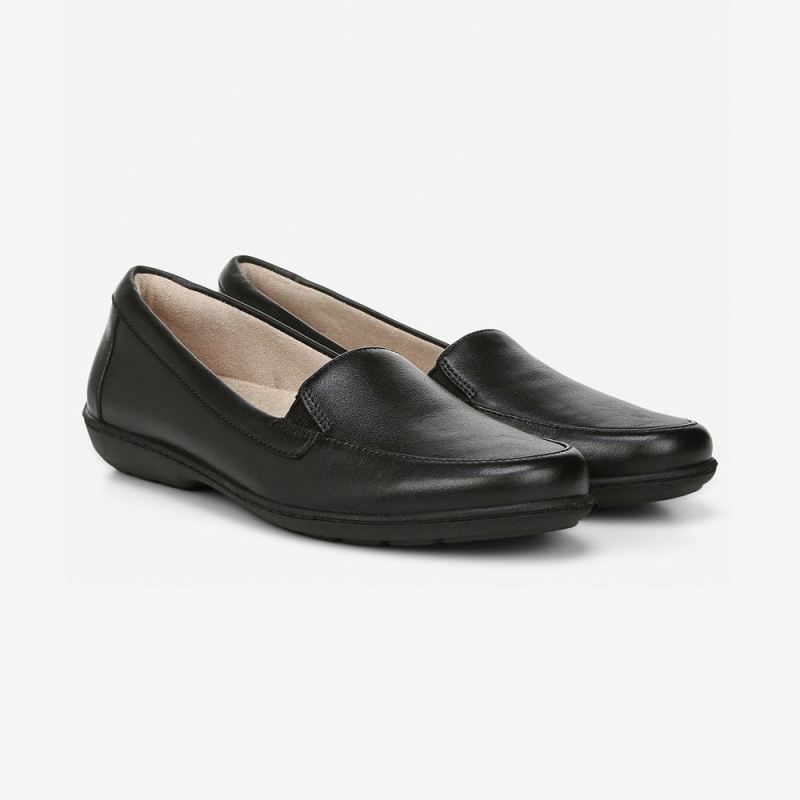 Naturalizer Women's SOUL Kacy Flat - Black Leather