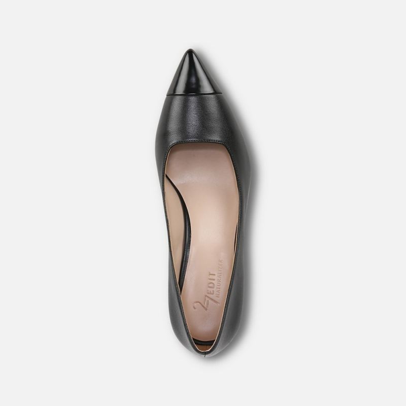 Naturalizer Women's 27 EDIT Mara Pump - Black Leather