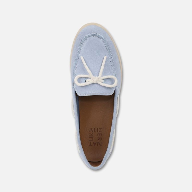 Naturalizer Women's Keel Boat Shoe - Ice Blue Suede