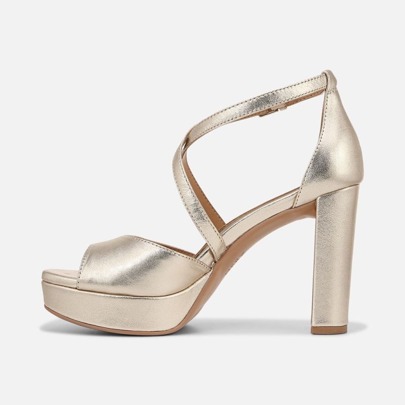 Naturalizer Women's Melody Dress Sandal - Champagne Leather