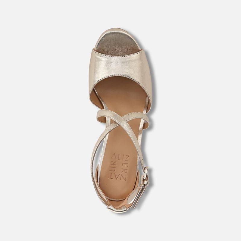 Naturalizer Women's Melody Dress Sandal - Champagne Leather