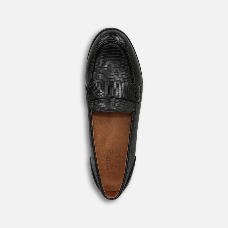 Naturalizer Women's Milo Loafer - Black Faux Leather