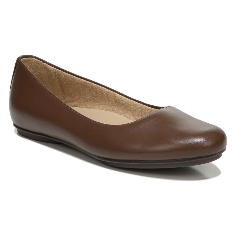Naturalizer Women's Maxwell Ballet Flat - Cocoa Leather