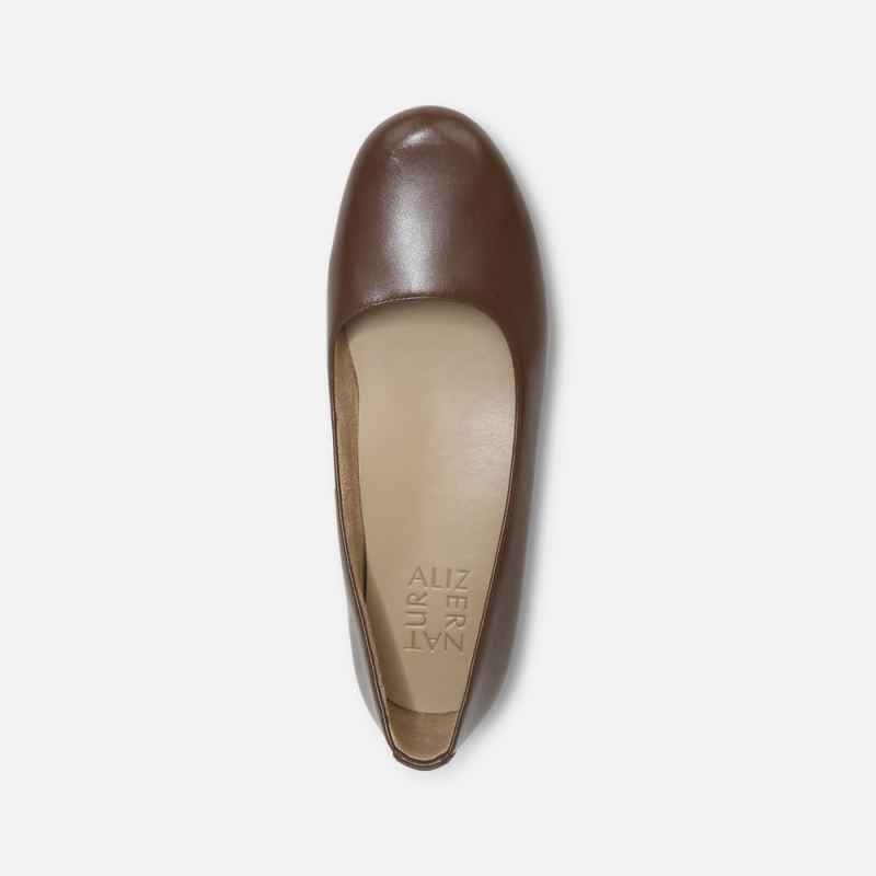 Naturalizer Women's Maxwell Ballet Flat - Cocoa Leather