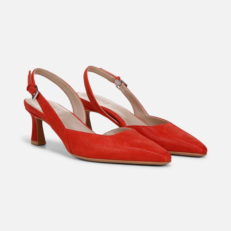Naturalizer Women's Dalary Slingback Pump - Maserati Red Suede