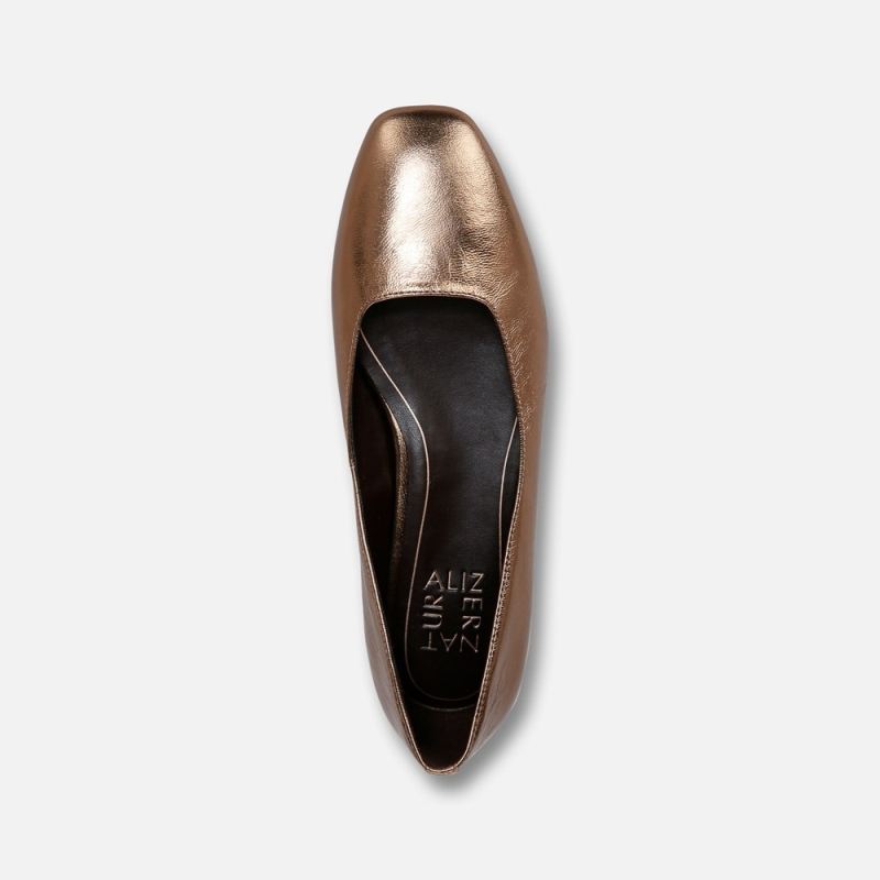 Naturalizer Women's Chelsea Ballet Flat - Old Gold Leather