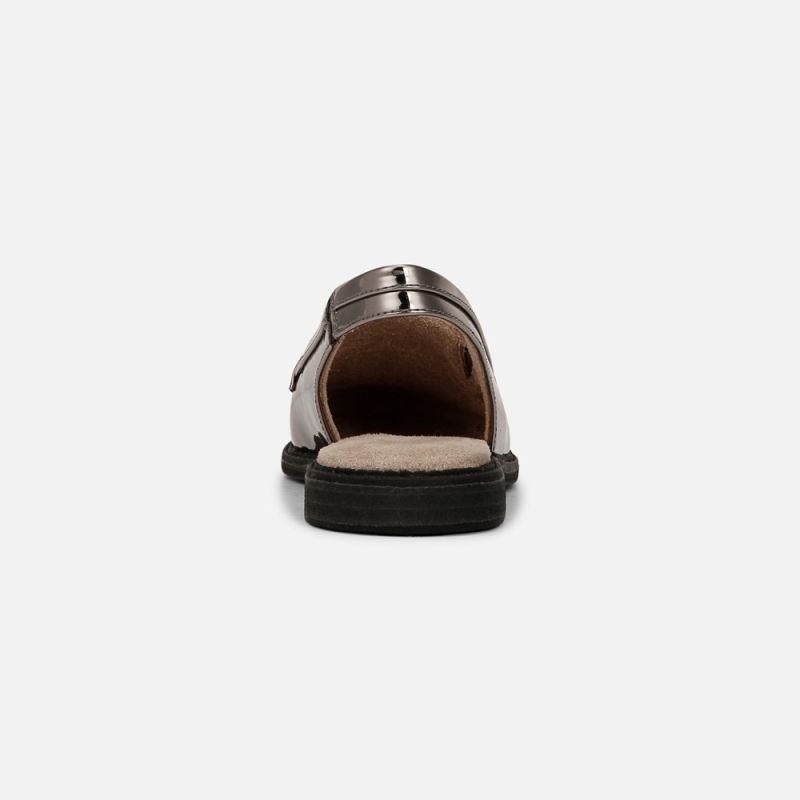 Naturalizer Women's SOUL Yeah Slingback Loafer - Pewter Faux Leather