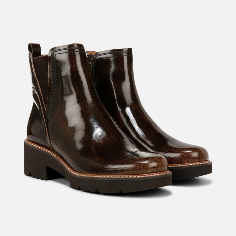 Naturalizer Women's Darry Bootie - English Tea Brown Leather - Click Image to Close