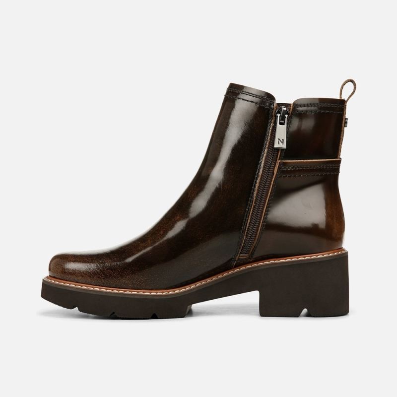 Naturalizer Women's Darry Bootie - English Tea Brown Leather