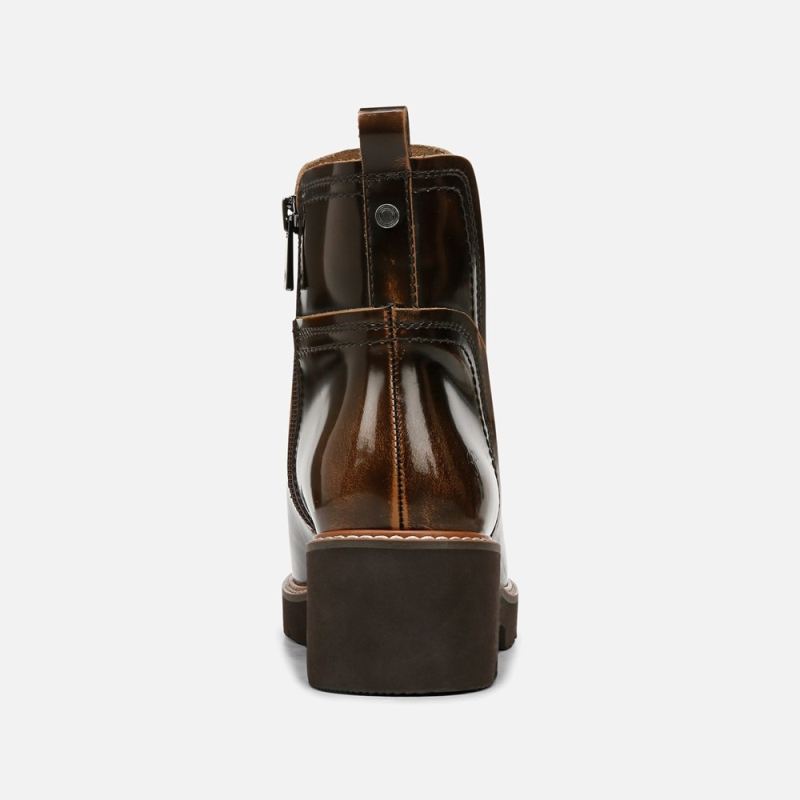 Naturalizer Women's Darry Bootie - English Tea Brown Leather