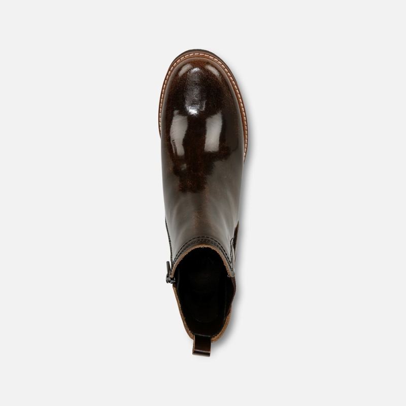 Naturalizer Women's Darry Bootie - English Tea Brown Leather