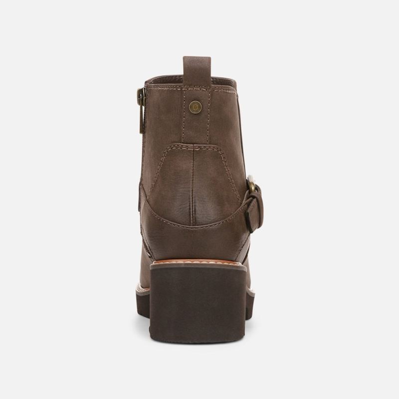 Naturalizer Women's Cabaret Moto Boot - Truffle Taupe Faux Leather