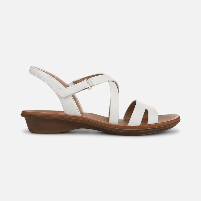 Naturalizer Women's SOUL Shenna Sandal - White Faux Leather