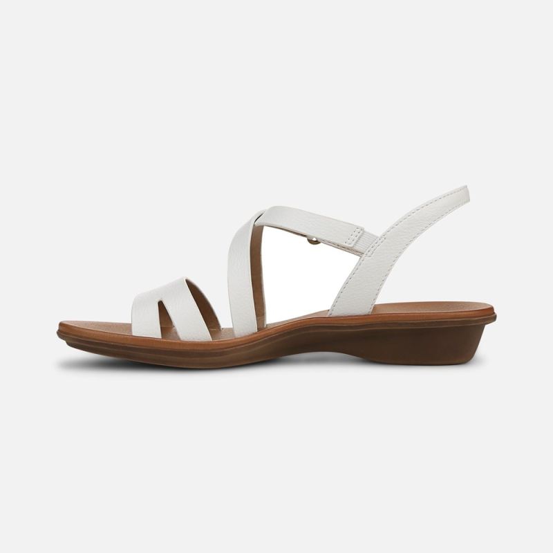 Naturalizer Women's SOUL Shenna Sandal - White Faux Leather