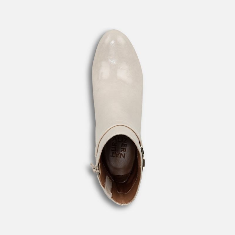 Naturalizer Women's Lottie Ankle Bootie - Porcelain Faux Leather