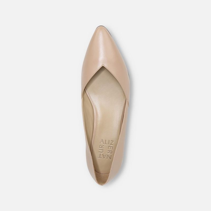 Naturalizer Women's Havana Flat - Barely Nude Leather