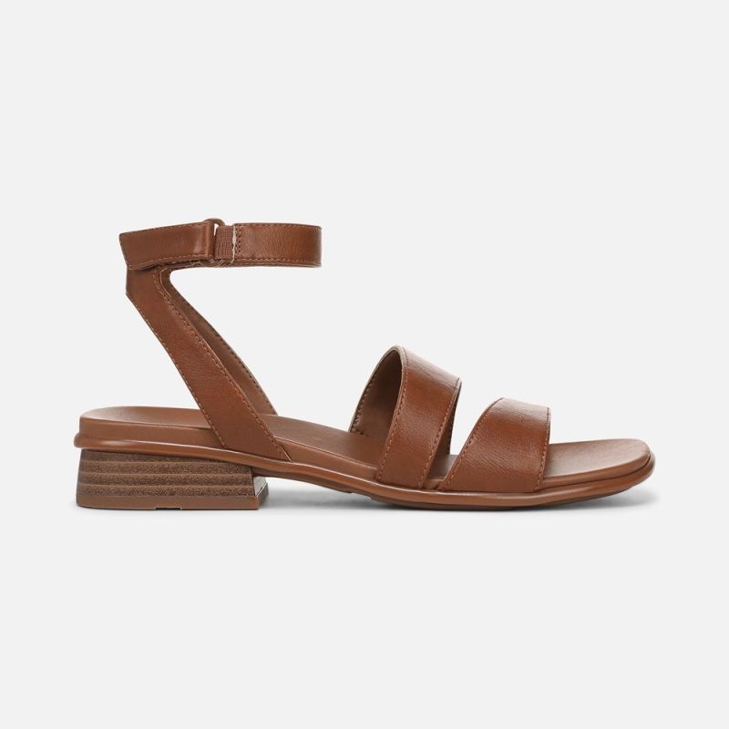 Naturalizer Women's Effie Sandal - Englsih Tea Brown Faux Leather