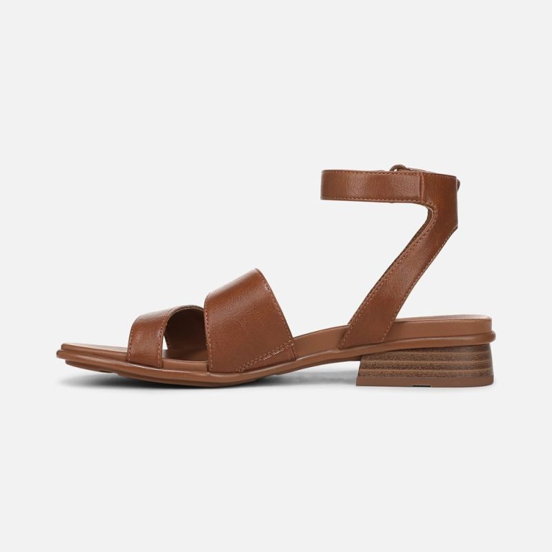 Naturalizer Women's Effie Sandal - Englsih Tea Brown Faux Leather