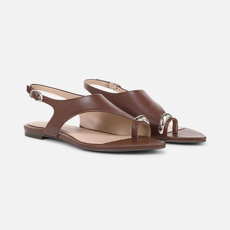 Naturalizer Women's 27 EDIT Via Sandal - Cappuccino Brown Leather