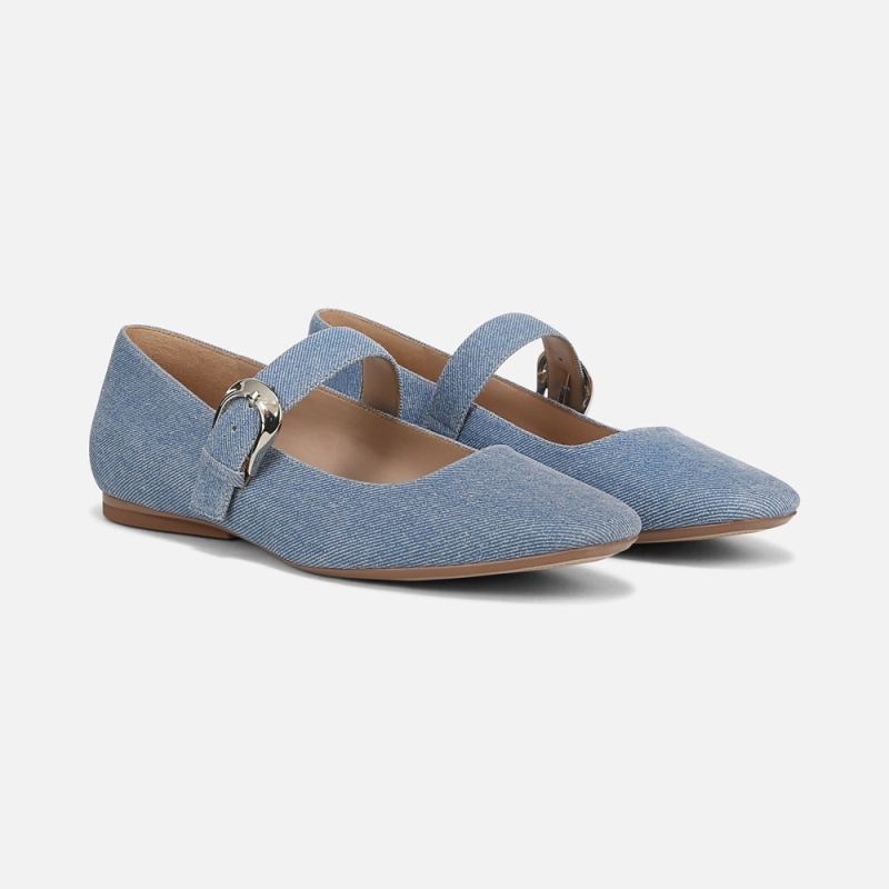 Naturalizer Women's 27 EDIT Carter Mary Jane - Denim Blue Suede