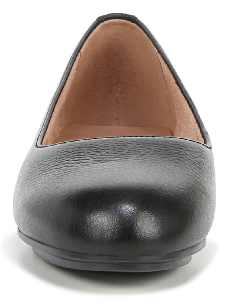 Naturalizer Women's Maxwell Ballet Flat - Black Tumbled Leather