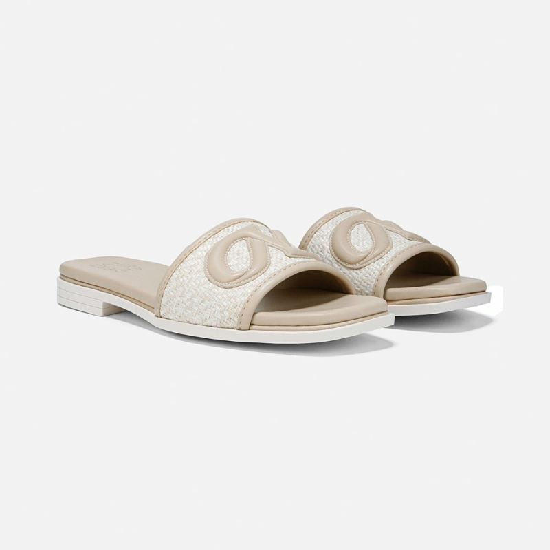 Naturalizer Women's Genevieve Slide Sandal - Coastal Tan Woven Fabric