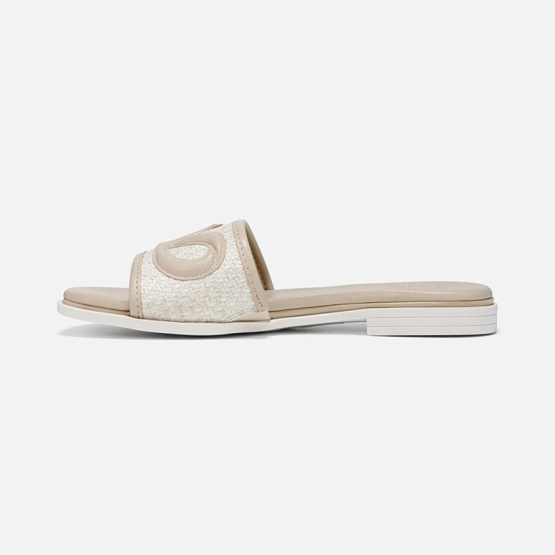 Naturalizer Women's Genevieve Slide Sandal - Coastal Tan Woven Fabric