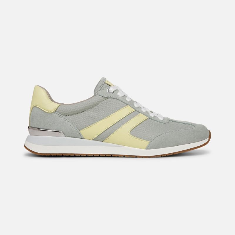 Naturalizer Women's Lorena Lace Up Sneaker - Pistachio Fabric \u0026 Suede