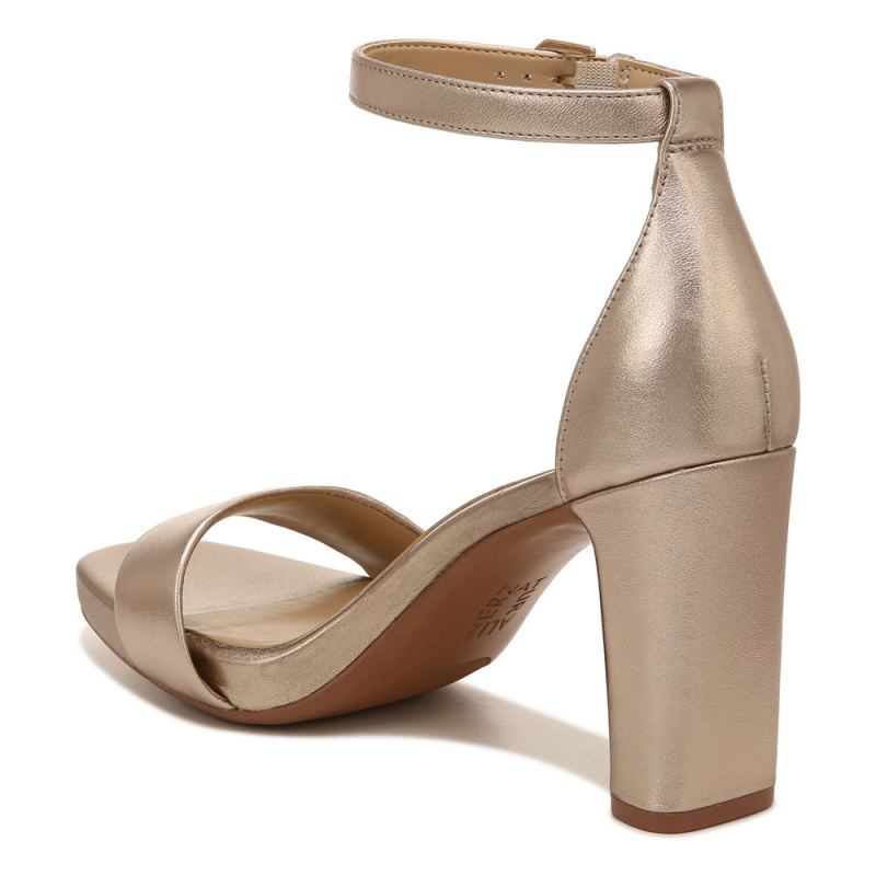 Naturalizer Women's Joy Dress Sandal - Light Bronze Leather