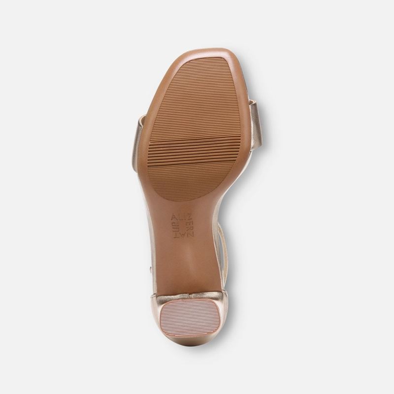 Naturalizer Women's Joy Dress Sandal - Light Bronze Leather